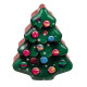 Χριστουγεννιάτικο Κουτί για Μπισκότα Χριστουγεννιάτικο Δέντρο Πράσινο (15 x 18 x 6 cm)