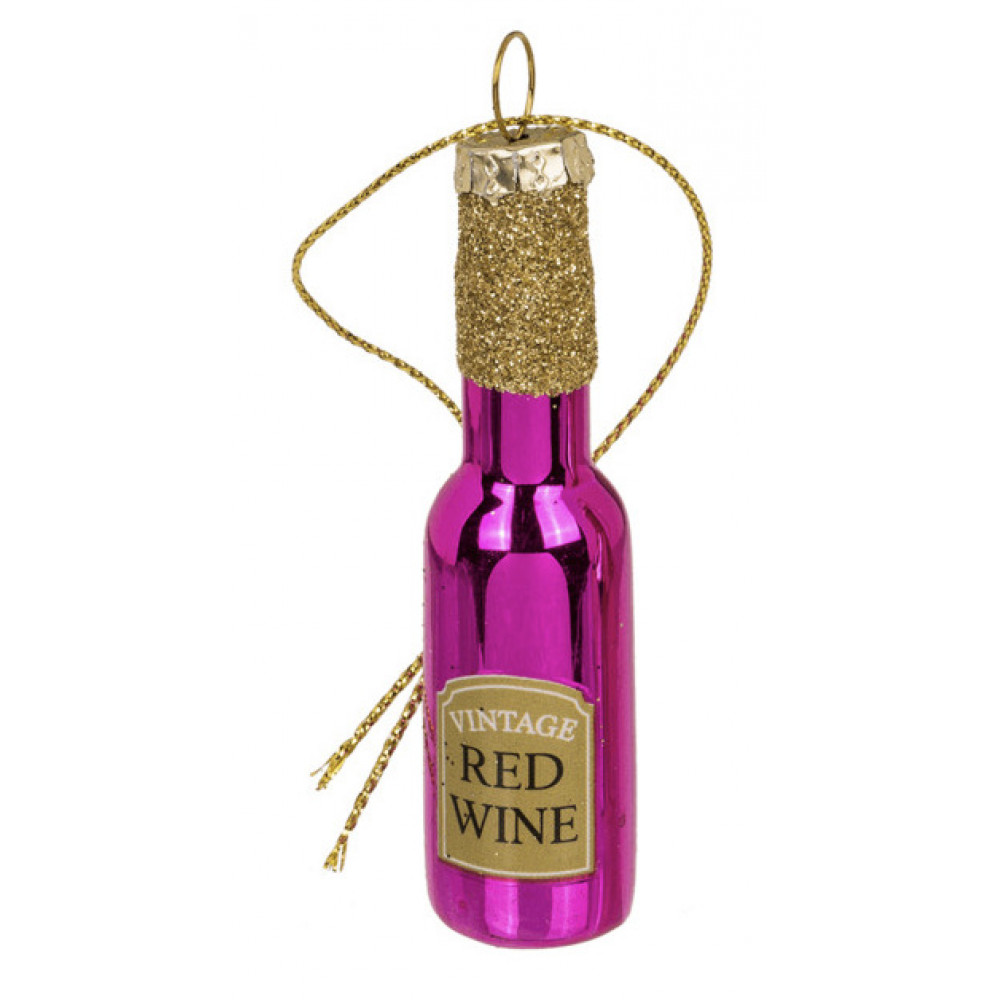 Χριστουγεννιάτικο Στολίδι σε σχήμα Μπουκαλιού (Red Wine)
