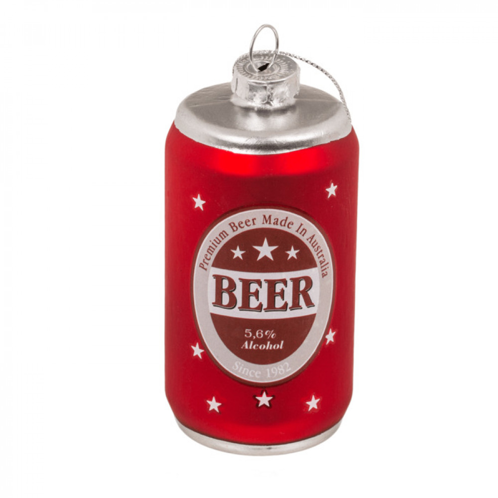 Χριστουγεννιάτικο Στολίδι σε σχήμα Μπύρας (Κόκκινο)