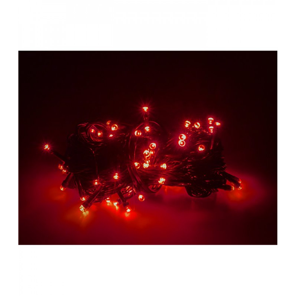 Χριστουγεννιάτικα LED 100x 6.5m Κόκκινα Επεκτάσιμα